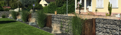 Le mur Gabion, une clôture de Jardin tendance!